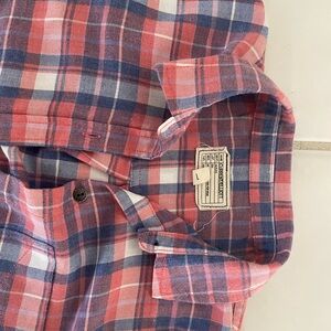 Red and Blue Plaid Men's Shirt